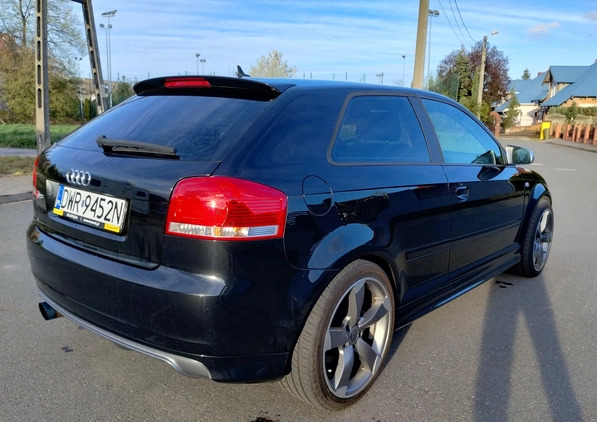 Audi S3 cena 36999 przebieg: 218257, rok produkcji 2007 z Siechnice małe 379